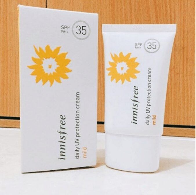 Kem chống nắng cho da nhạy cảm Innisfree Daily UV protection cream mild