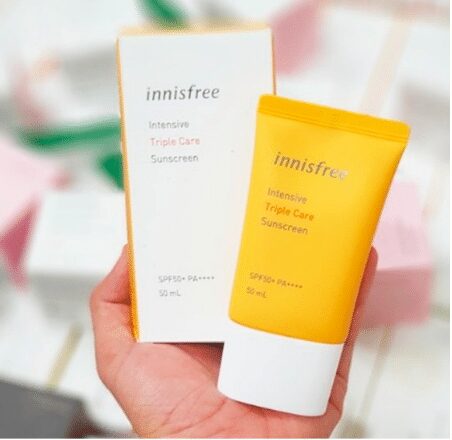Kem chống nắng Innisfree innisfree Intensive Triple Care Sunscreen SPF50+ Pa++++ lâu trôi làm sáng da
