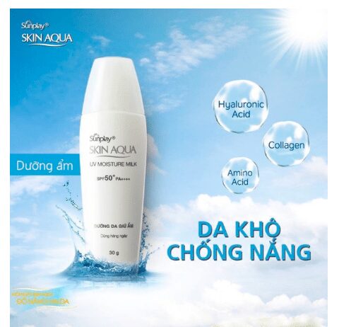 Kem chống nắng Sunplay Skin Aqua 50+ UV Moisture Milk
