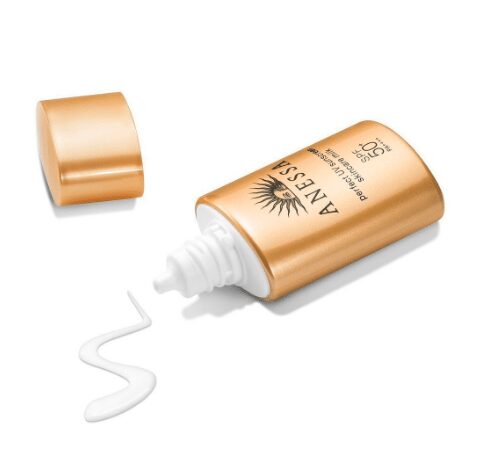 Kem chống chống nắng Anessa màu vàng- Anessa Perfect UV SkinCare Milk