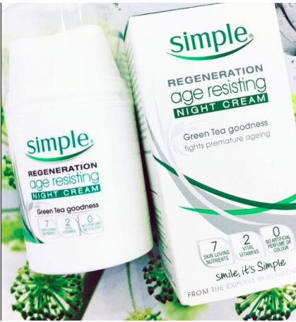 Kem dưỡng ẩm ban đêm chống lão hóa Simple Regeneration Age Resisting Night Cream