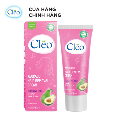 Kem tẩy lông Cleo Avocado Hair Removal Cream