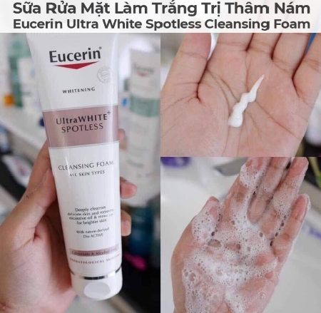  Sữa Rửa Mặt Eucerin Ultra White+ Spotless Cleansing Foam