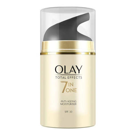 kem chống lão hóa Olay Total Effects 7 in 1 với các tùy chọn SPF 15, 30 và nguyên bản không có chức năng chống nắng