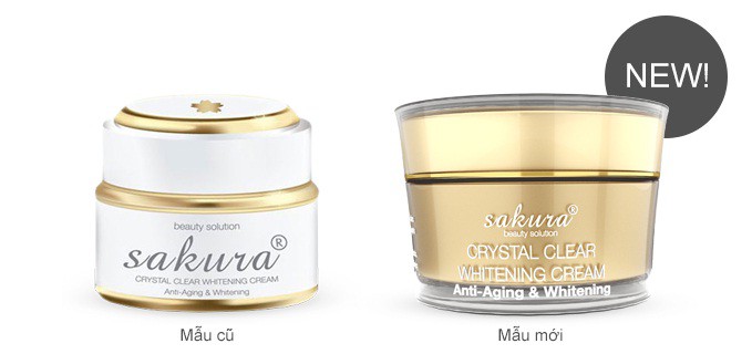Kem chống lão hóa cho tuổi 35: Sakura Anti-Aging & Whitening Cream